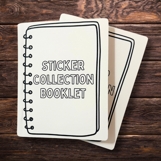 sticker collection book, reusable sticker paper, eco-friendly sticker album, vinyl sticker holder, sustainable packaging, sticker storage, upcycled paper product, zero waste stationery, sticker saver, reusable sticker surfaces, small sticker binder