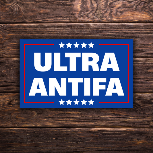 ultra antifa sticker, maga parody sticker, anti fascist decal, resist sticker, anti trump parody, antifascist pride sticker, activism sticker, protest art sticker, leftist humor sticker, funny anti maga sticker, liberal gift idea, anti fascism sticker,  resist fascism sticker, progressive vinyl decal, activist gift idea, ironic maga sticker, leftist political sticker, antifascist merch, democratic socialist sticker, punk political sticker, protest humor decal, anti authoritarian sticker