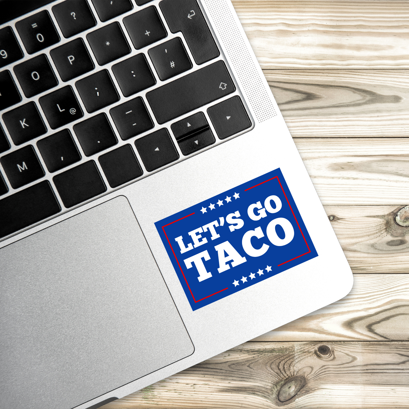 anti-Trump sticker, TACO parody decal, Trump always chickens out political satire sticker, water-resistant vinyl sticker, progressive protest art, MAGA parody, trump humor sticker, trump roast, spicy political sticker, Biden supporter sticker, activism sticker, laptop decal, funny protest gift, Lets Go Brandon parody, lets go taco