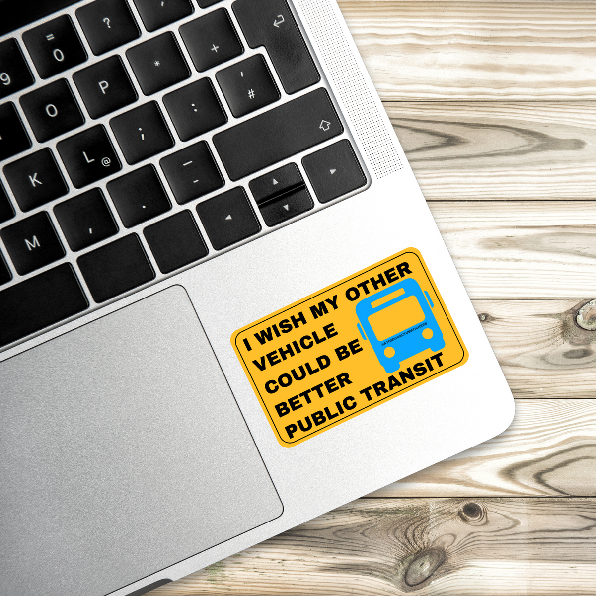 funny bumper sticker, public transit sticker, eco-friendly car decal, durable water resistant sticker, humor stickers, activist, environmental stickers, laptop stickers, funny car accessories, public transportation supporter gifts