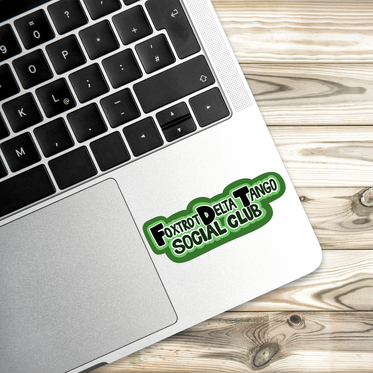 FDT sticker, Foxtrot Delta Tango, subtle protest sticker, political decal, green vinyl sticker, activism sticker, resistance sticker, progressive politics, anti-Trump sticker, water-resistant decal, statement sticker, Fuck trump sticker