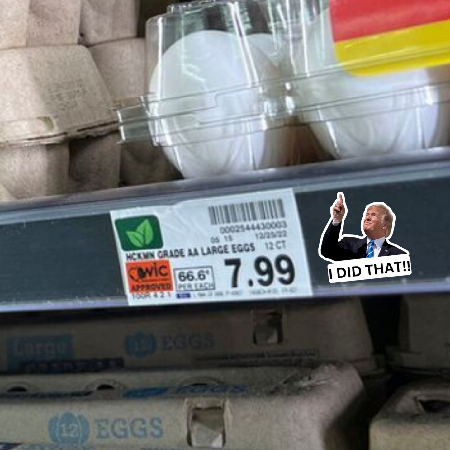 Funny Trump sticker, I Did That Trump sticker, gas pump sticker, political humor decal, durable vinyl sticker, Donald Trump meme sticker, grocery store sticker, funny political sticker, anti-Trump sticker, bulk Trump stickers, FDT Sticker