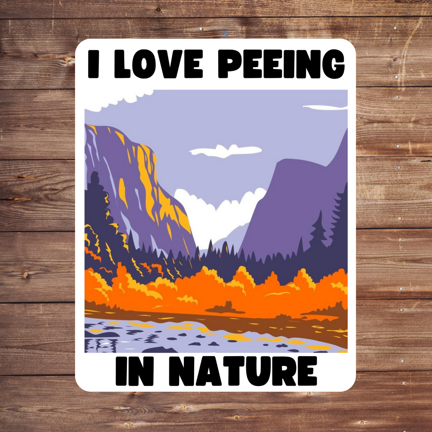 Nature lovers, hikers, campers, trail walkers, state park enthusiasts, and anyone who’s ever felt the joy of peeing in the great outdoors. Makes a funny and relatable gift for eco-minded friends, outdoor adventurers, or that one friend who always needs to “go” on a hike.
Outdoorsy sticker, funny camping sticker, hiking humor decal, national park lover, environmentalist gift, water bottle sticker, pee in the woods, pro-nature vinyl decal, wild woman sticker, trail life bumper sticker, outdoor adventurer