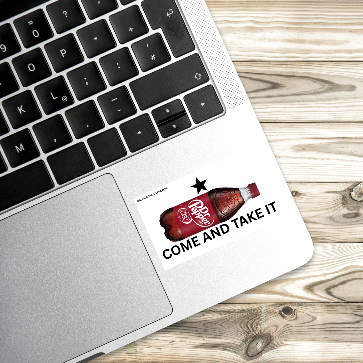 Dr. Pepper sticker, Texas pride, funny sticker, soda lover decal, meme sticker, Come and Take It parody, water-resistant vinyl sticker, Texan humor, funny vinyl decal, funny soda sticker, road trip sticker, soda, pop