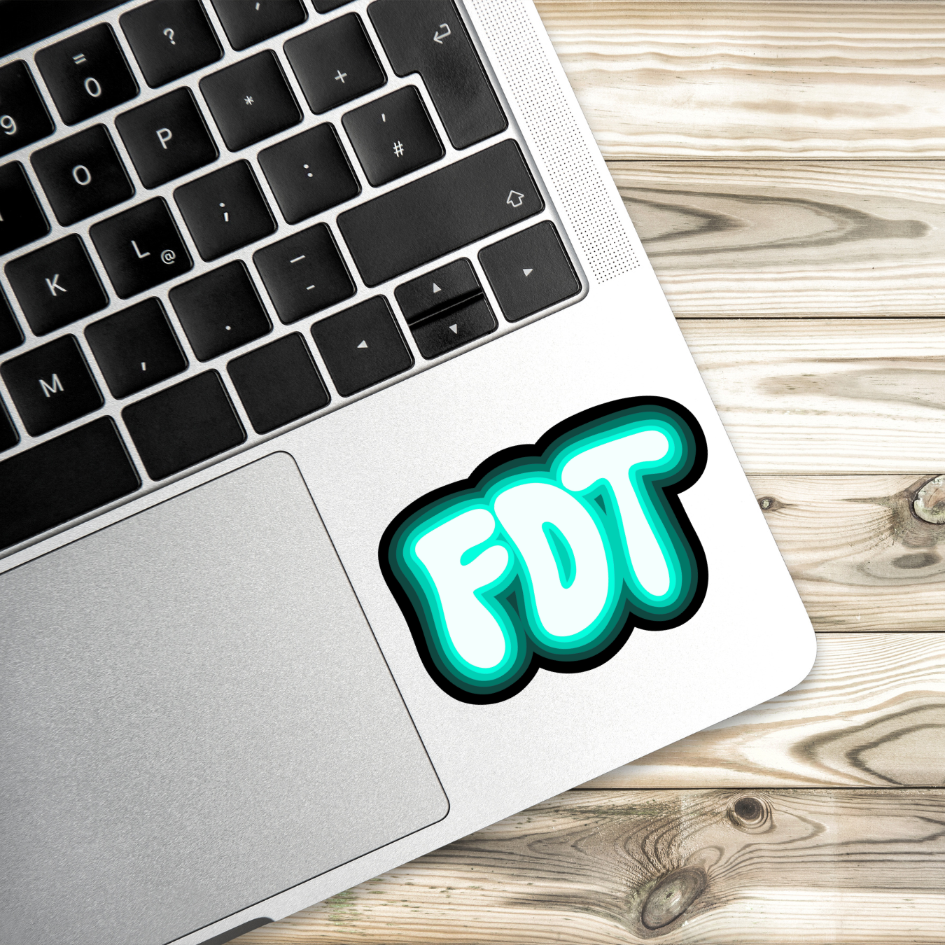 anti-Trump sticker, FDT sticker, political vinyl decal, activism sticker, teal political sticker, protest decal, progressive politics, resist Trump, anti-MAGA sticker, leftist sticker, water-resistant sticker, political activism sticker.