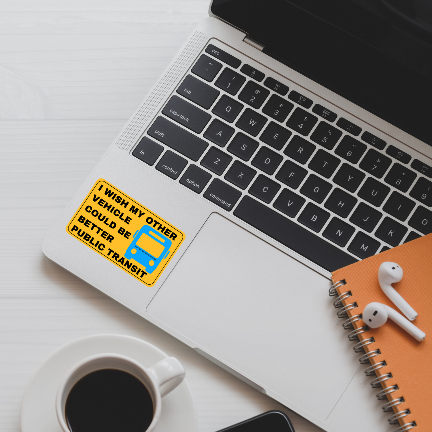 funny bumper sticker, public transit sticker, eco-friendly car decal, durable water resistant sticker, humor stickers, activist, environmental stickers, laptop stickers, funny car accessories, public transportation supporter gifts