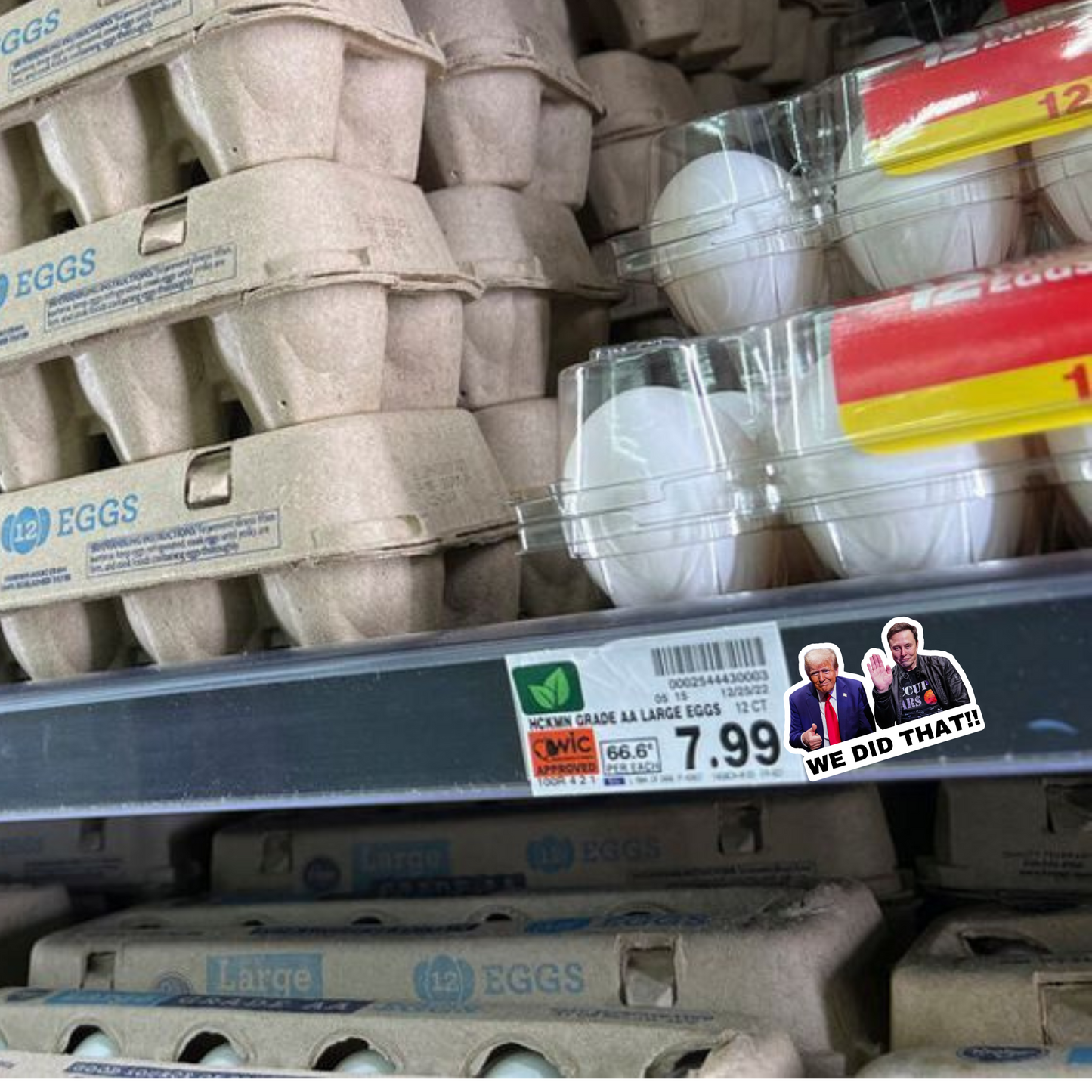 Funny Trump sticker, I Did That Trump sticker, We did that, gas pump sticker, political humor decal, durable vinyl sticker, Donald Trump meme sticker, grocery store sticker, funny political sticker, anti-Trump sticker, bulk Trump stickers