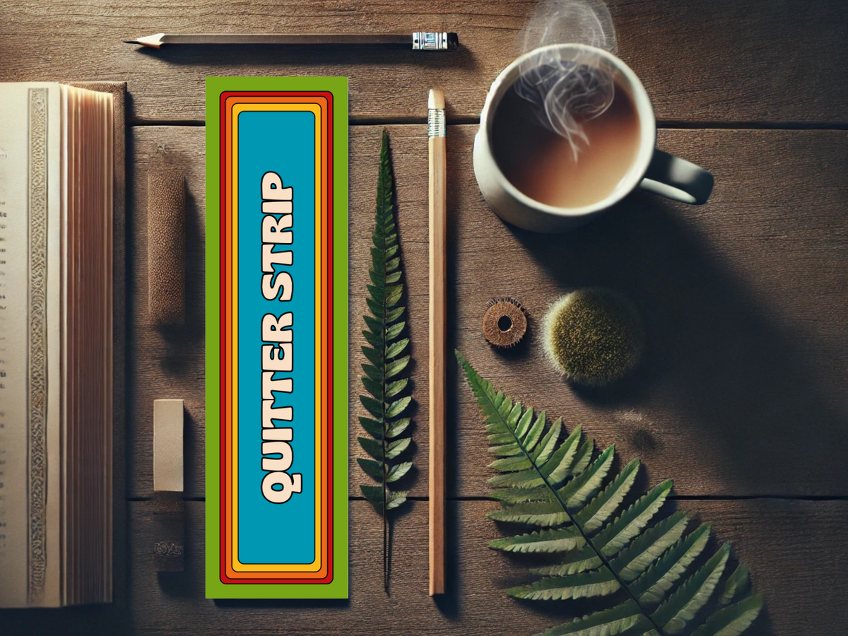 funny bookmark, quitter strip bookmark, bold bookmark for readers, unisex bookmark, sassy bookmark gift, laminated cardstock bookmark, unique reader gift, sturdy waterproof bookmark, sarcastic gift for book lovers, gifts for readers, edgy bookmark, reader humor gift