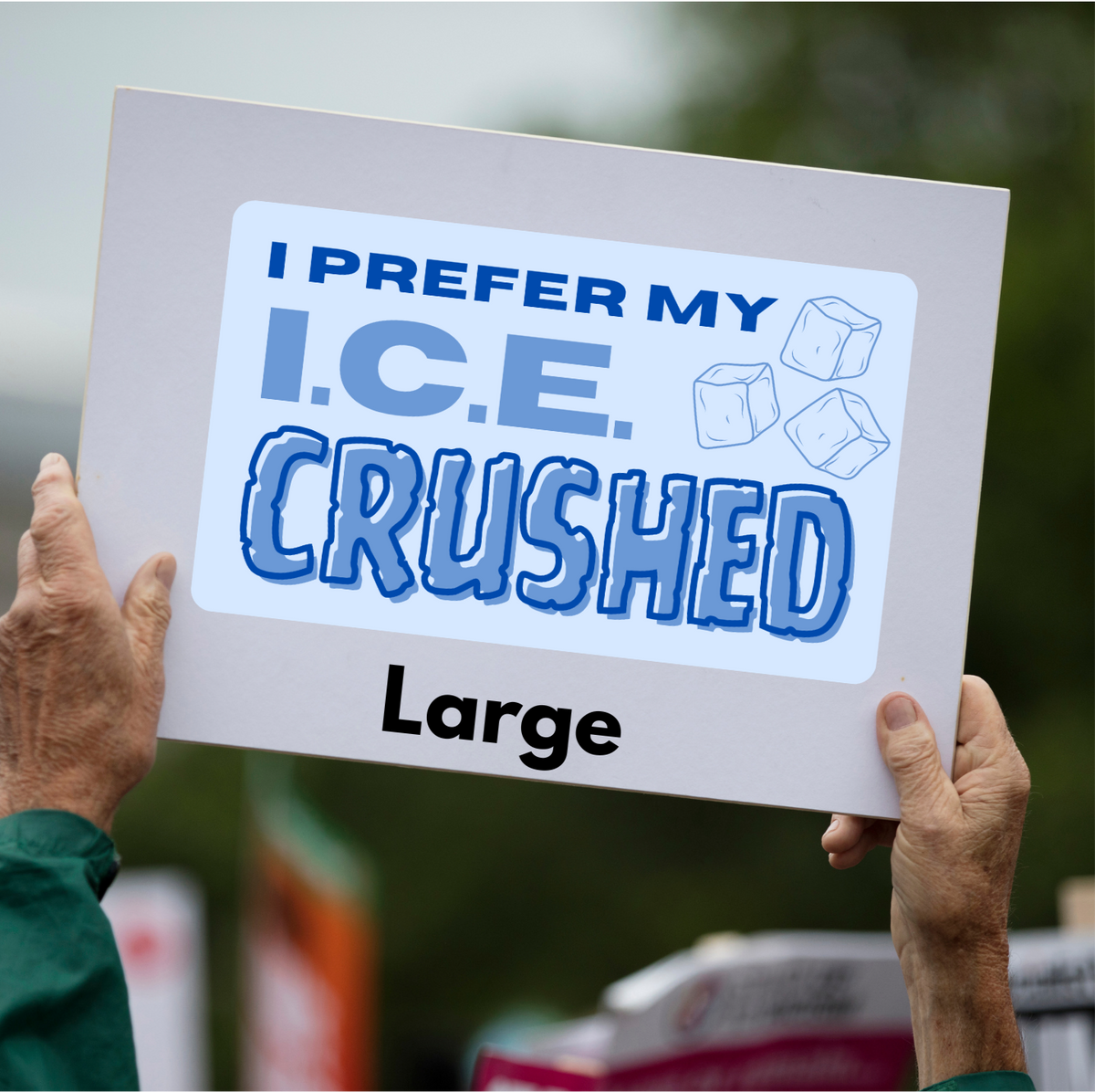 Anti-ICE sticker, Crush Ice, abolish ice, protest sticker, activism sticker, crushed ICE decal, immigration justice, abolish ICE, political vinyl sticker, protest sign sticker, human rights sticker, progressive bumper sticker, anti-fascist sticker, protest gear