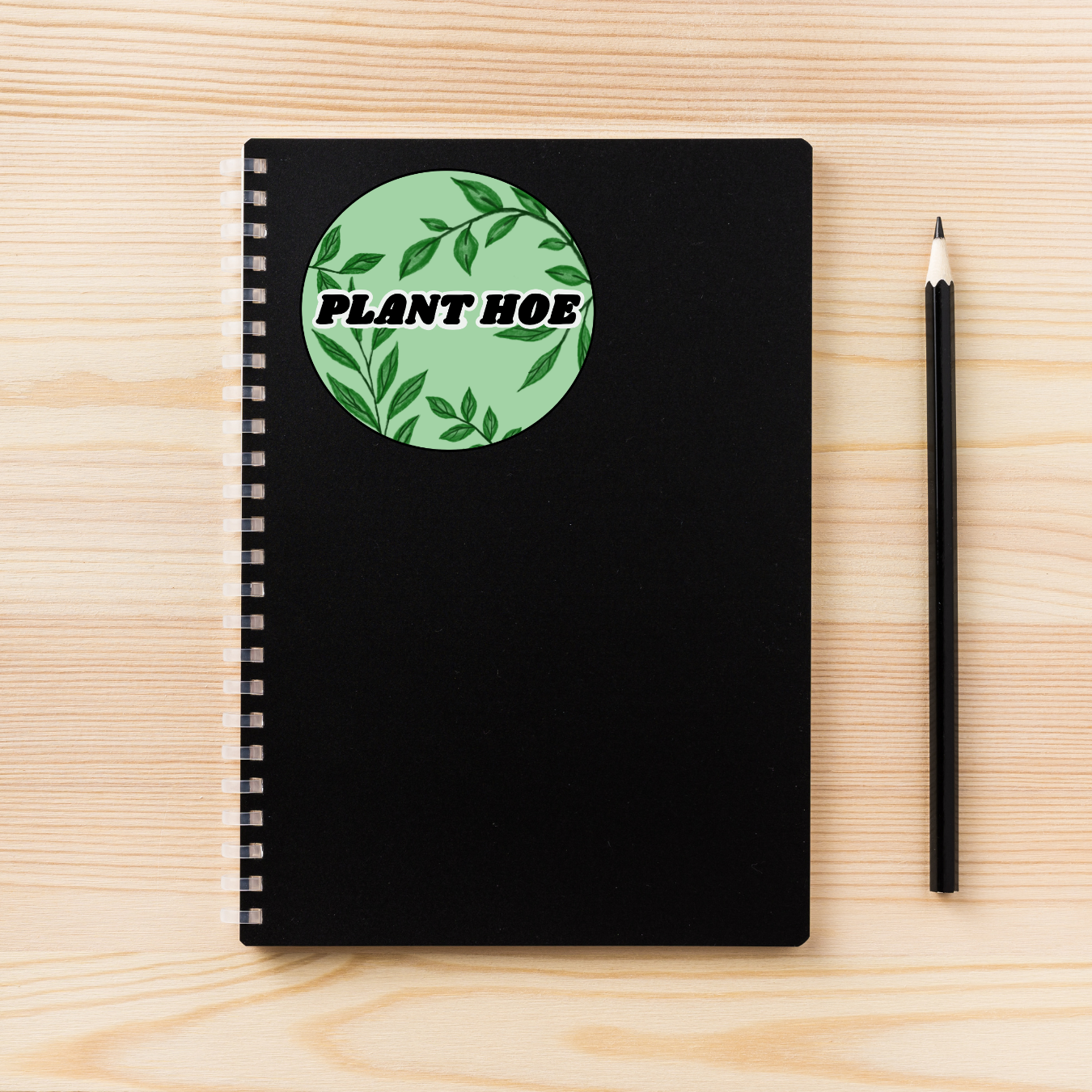 plant hoe sticker, hand-drawn plant lover decal, funny garden sticker, vine circle vinyl sticker, water-resistant laptop sticker, quirky plant parent gift, botanical humor sticker, cute gardener sticker, nature lover vinyl decal, hydroflask sticker, earthy aesthetic sticker, plant parent humor, handmade plant decal, trendy plantcore sticker, funny gardening gift