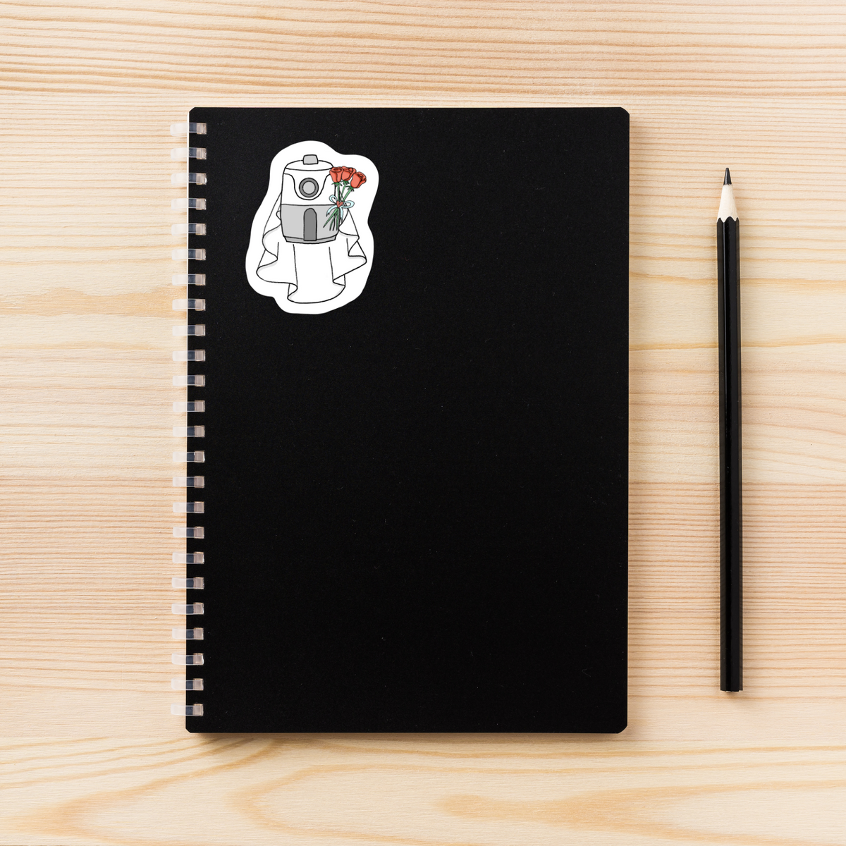 Air fryer wedding sticker, funny kitchen decal, hand-drawn cooking sticker, quirky foodie humor sticker, novelty vinyl decal, water-resistant laptop sticker, playful chef gift, bride air fryer sticker, cute kitchen lover decal, hydroflask sticker, foodie humor gift, unique wedding themed sticker, sarcastic cooking sticker, handmade vinyl decal, quirky appliance sticker