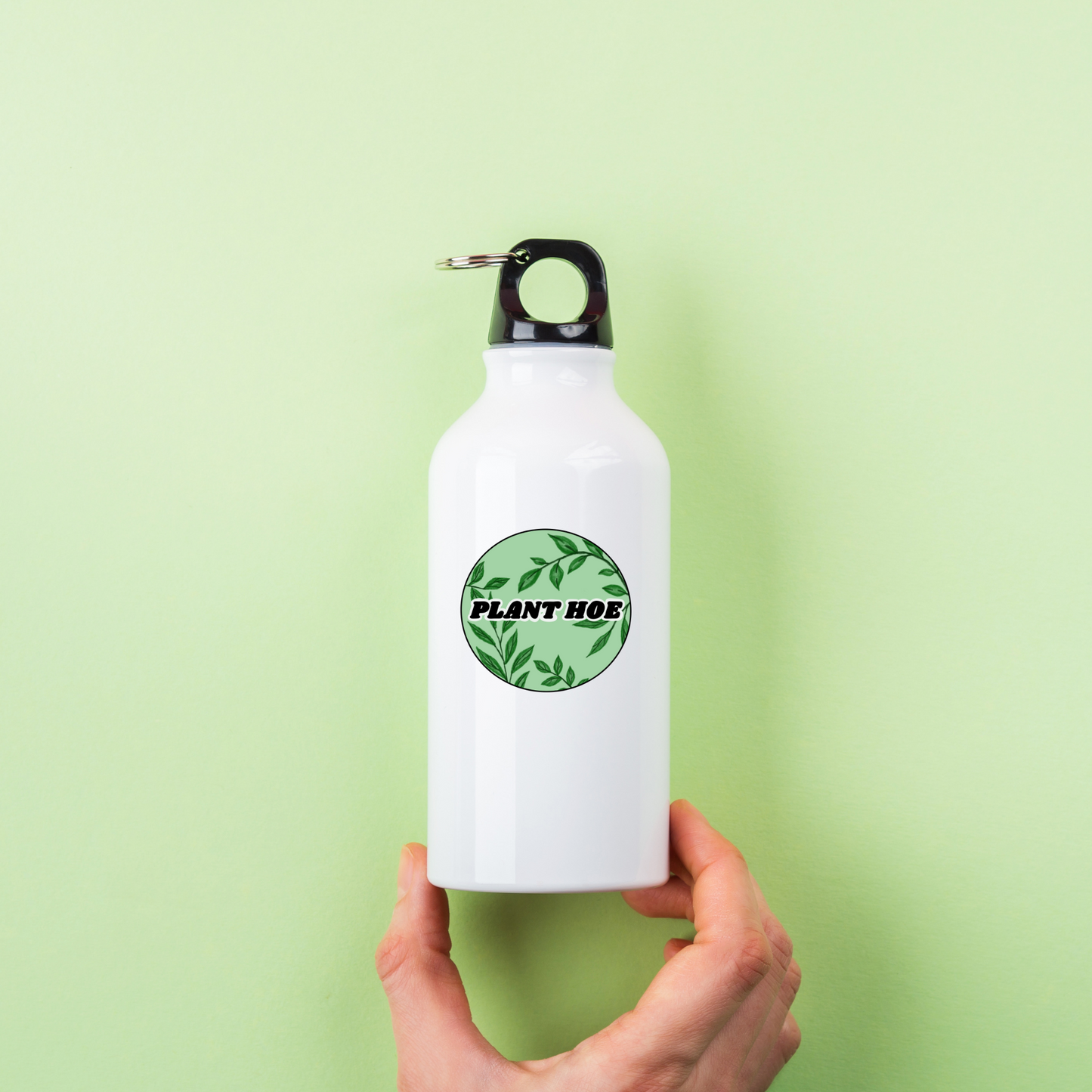plant hoe sticker, hand-drawn plant lover decal, funny garden sticker, vine circle vinyl sticker, water-resistant laptop sticker, quirky plant parent gift, botanical humor sticker, cute gardener sticker, nature lover vinyl decal, hydroflask sticker, earthy aesthetic sticker, plant parent humor, handmade plant decal, trendy plantcore sticker, funny gardening gift