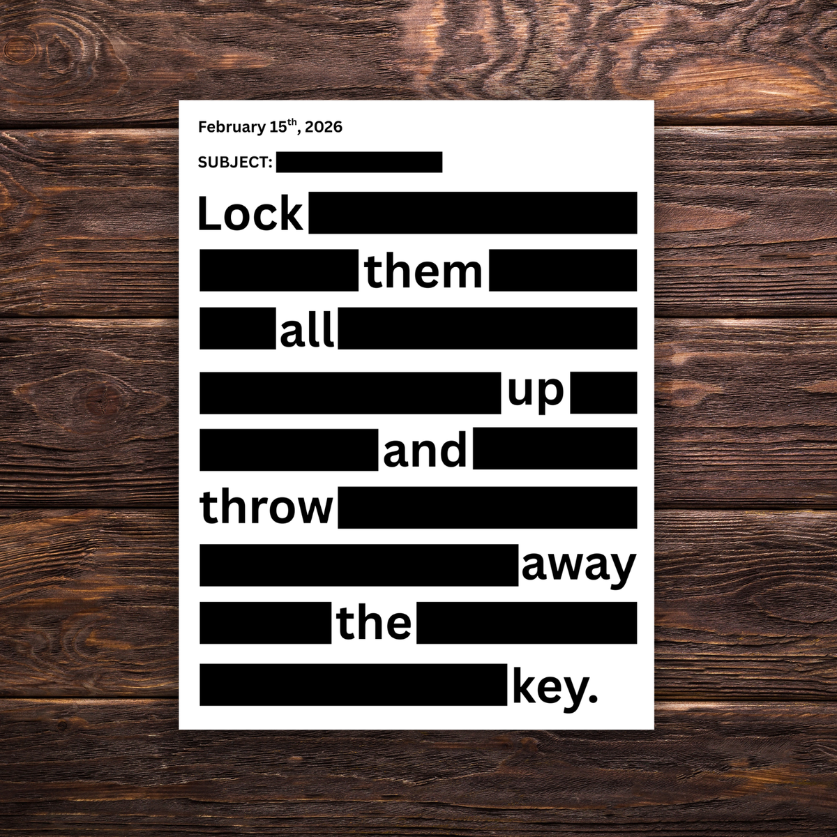 Political Monthly Sticker Club - March 2026