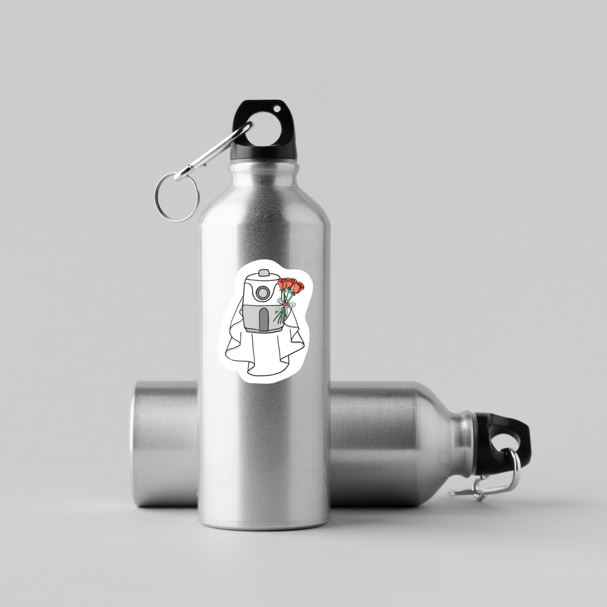 Air fryer wedding sticker, funny kitchen decal, hand-drawn cooking sticker, quirky foodie humor sticker, novelty vinyl decal, water-resistant laptop sticker, playful chef gift, bride air fryer sticker, cute kitchen lover decal, hydroflask sticker, foodie humor gift, unique wedding themed sticker, sarcastic cooking sticker, handmade vinyl decal, quirky appliance sticker