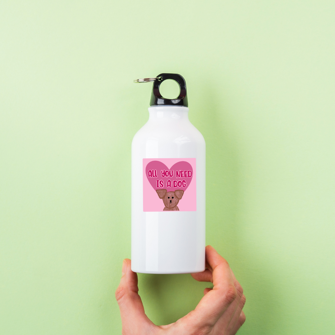 dog sticker, all you need is a dog, pet lover decal, dog mom sticker, dog dad sticker, cute dog vinyl decal, heart dog sticker, dog lover gift, animal sticker, pet parent gift, dog adoption sticker, furry friend sticker, aesthetic dog sticker, puppy sticker, water-resistant vinyl sticker, dog life sticker, wholesome sticker, rescue dog sticker, cute animal sticker