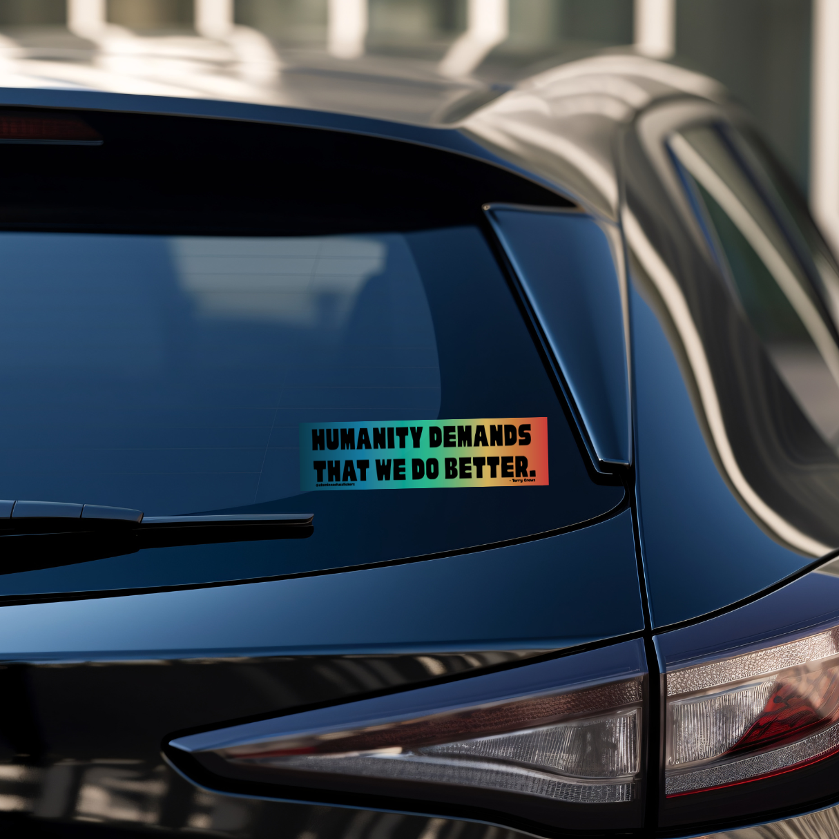 Protest bumper sticker, political quote sticker, vinyl bumper sticker, activism sticker, human rights sticker, progressive decal, resistance sticker, social justice sticker, water-resistant sticker, bold quote sticker, do better bumper sticker, inspirational vinyl sticker, car window decal, bumper sticker for activists.