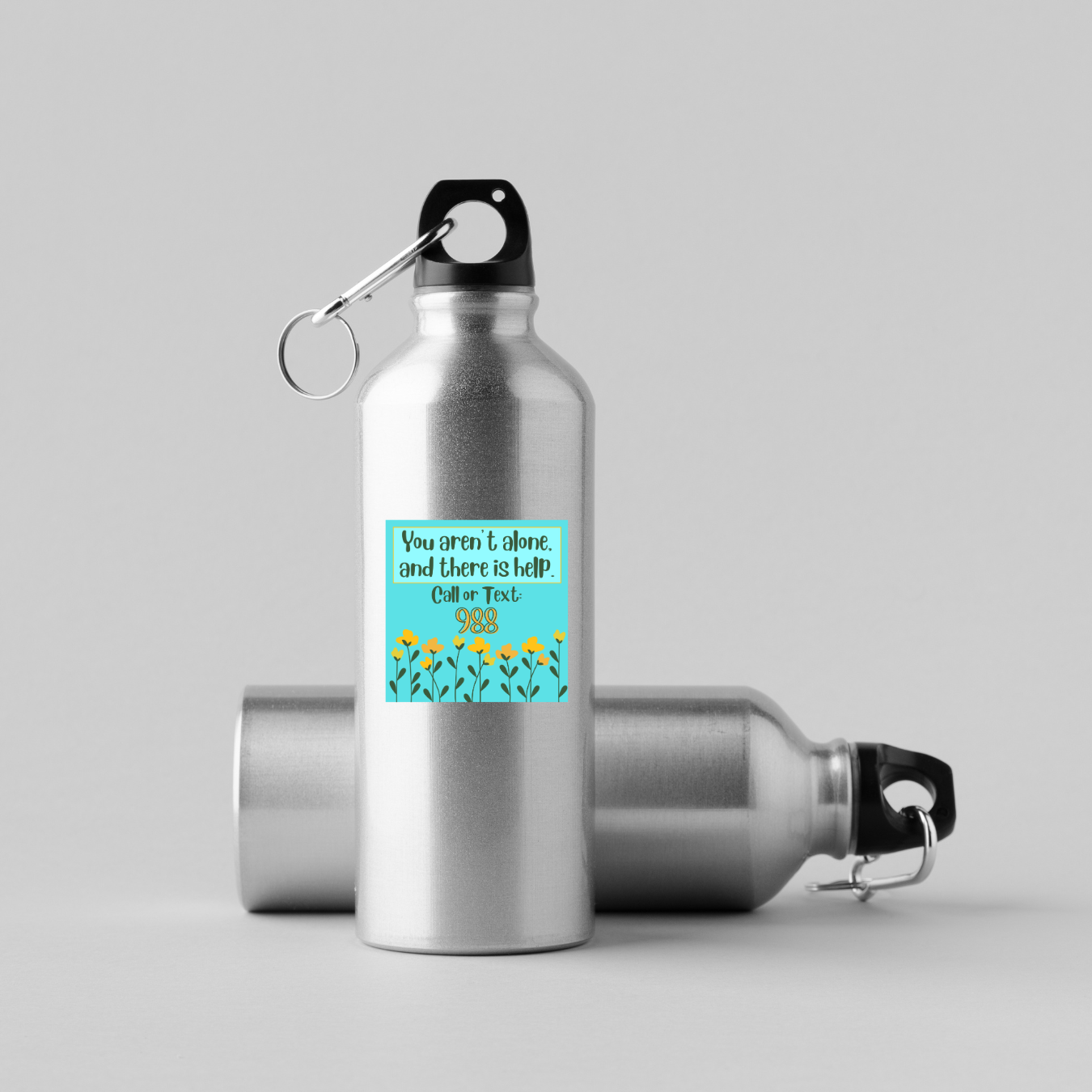 988 sticker, suicide prevention sticker, you are not alone, mental health sticker, crisis hotline sticker, therapy reminder, inspirational vinyl sticker, uplifting sticker, emotional support, mental health awareness, support sticker, encouraging sticker, handmade sticker, kindness matters, anti-stigma sticker