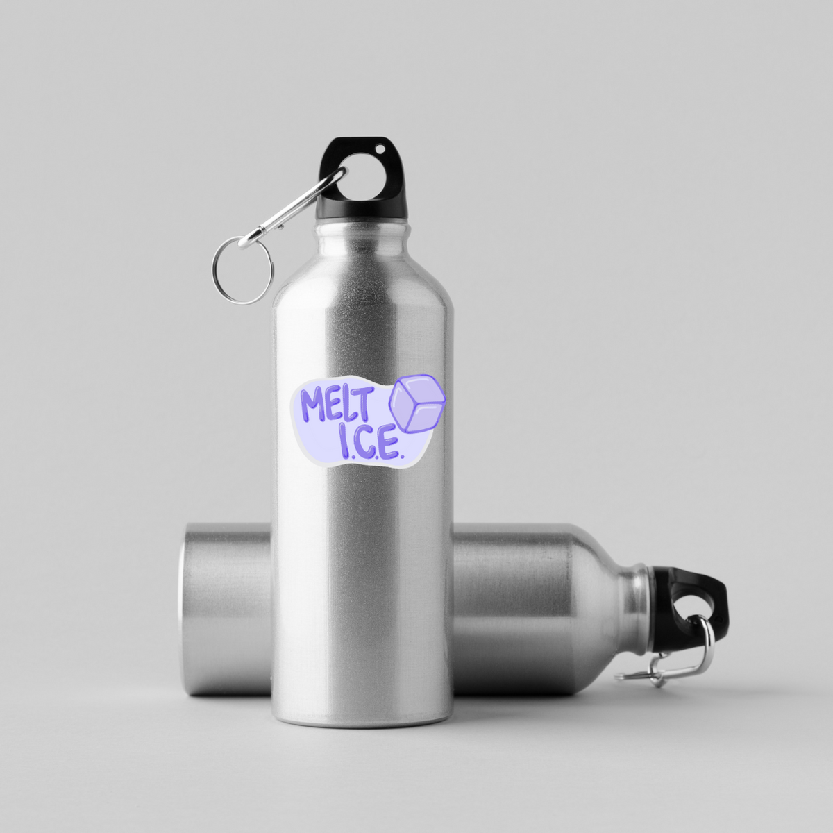 Melt ICE sticker, abolish ICE, anti-ICE decal, political activism sticker, immigrant rights sticker, protest vinyl decal, immigration justice, activist sticker, progressive sticker, anti-deportation, resistance art, leftist sticker, water bottle sticker, laptop decal, handmade sticker, statement sticker