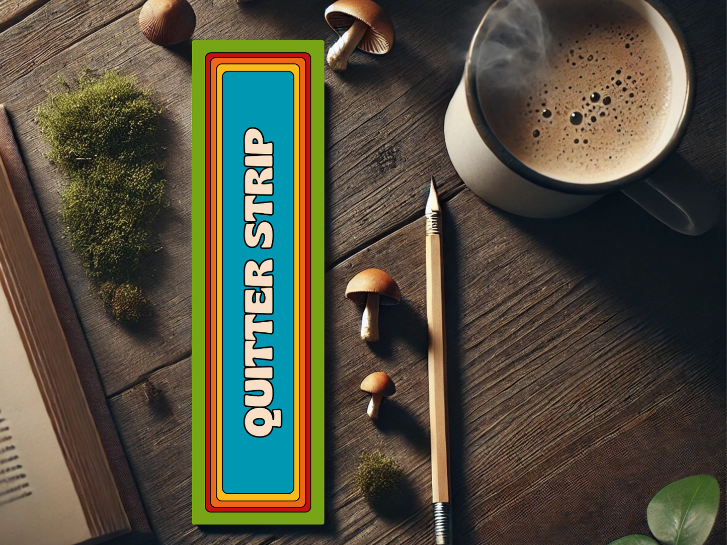 funny bookmark, quitter strip bookmark, bold bookmark for readers, unisex bookmark, sassy bookmark gift, laminated cardstock bookmark, unique reader gift, sturdy waterproof bookmark, sarcastic gift for book lovers, gifts for readers, edgy bookmark, reader humor gift