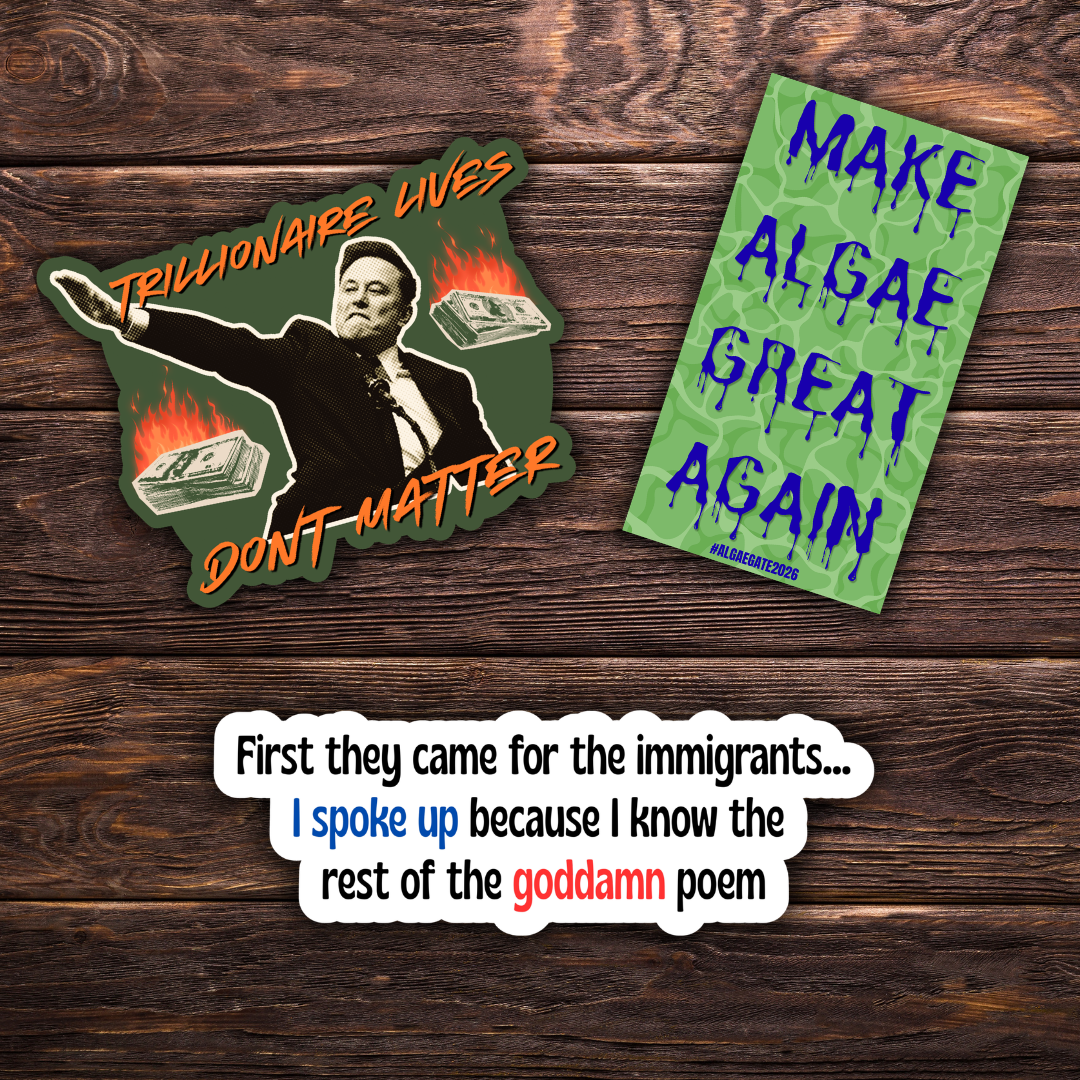Political Monthly Sticker Club - July 2026