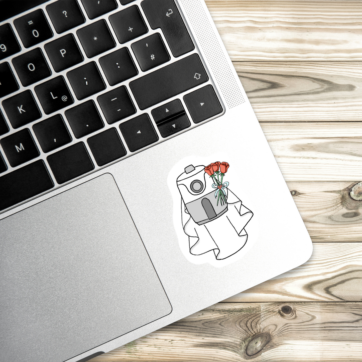 Air Fryer in a Veil | Hand Drawn | Vinyl Sticker | Water Resistant Sticker | 2" x 3" | Novelty | Cute