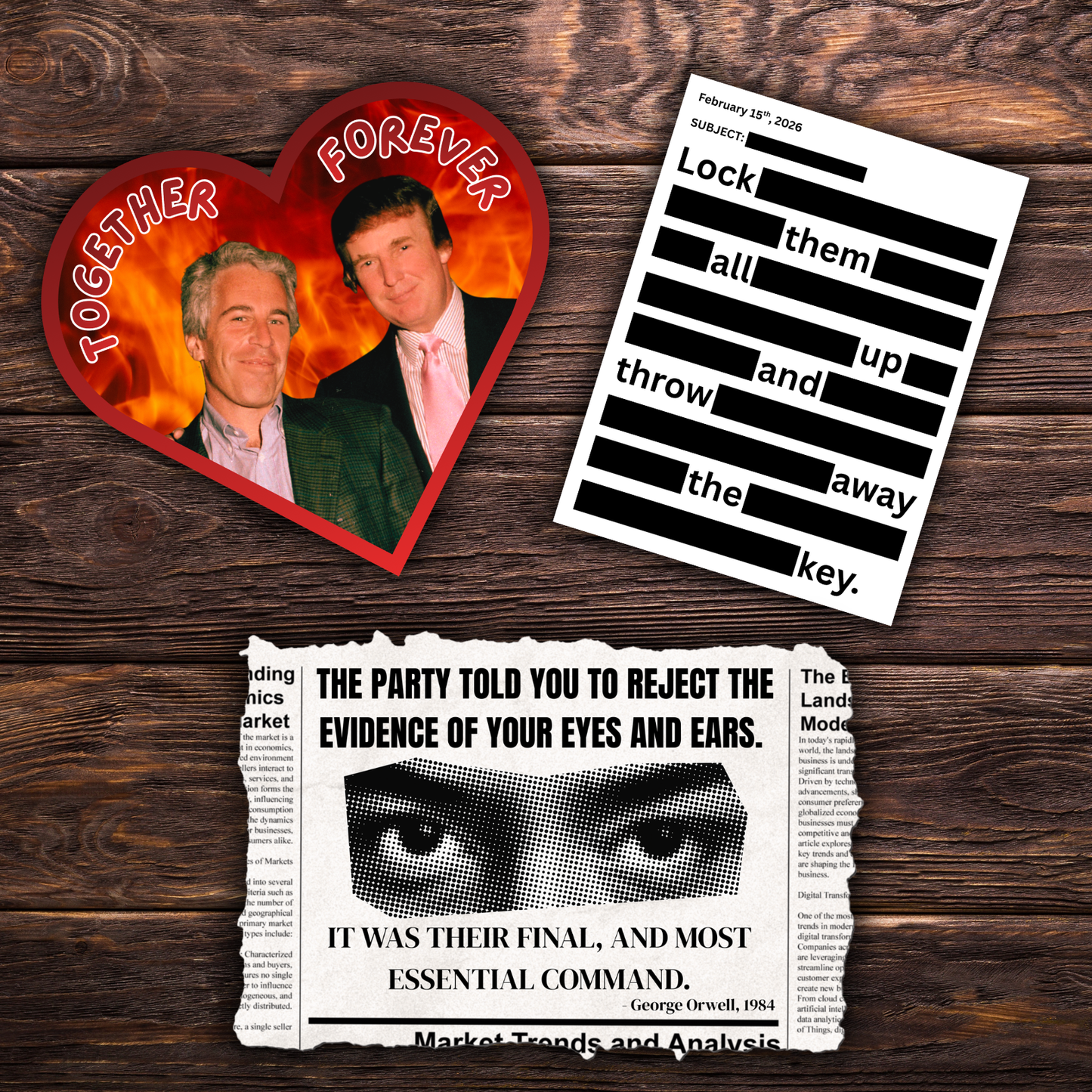 Political Monthly Sticker Club - March 2026