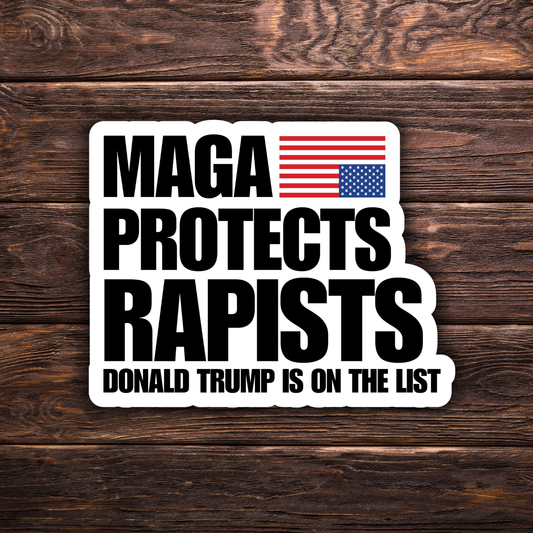 MAGA is a Cult, maga protects pedophiles sticker, epstein files sticker, anti trump sticker, progressive politics sticker, resist decal, accountability sticker, political protest art, expose corruption sticker, leftist sticker, satirical political merch, activist sticker, liberal gift idea, water-resistant political decal
