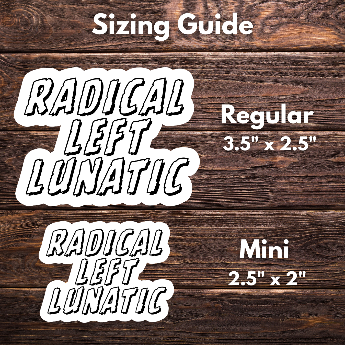 radical left sticker, progressive humor decal, ironic political sticker, red white and blue liberal sticker, funny activist sticker, water-resistant sticker, reclaim patriotism, leftist pride, hand-drawn political art, anti-right wing humor, America parody sticker, democratic socialist gift