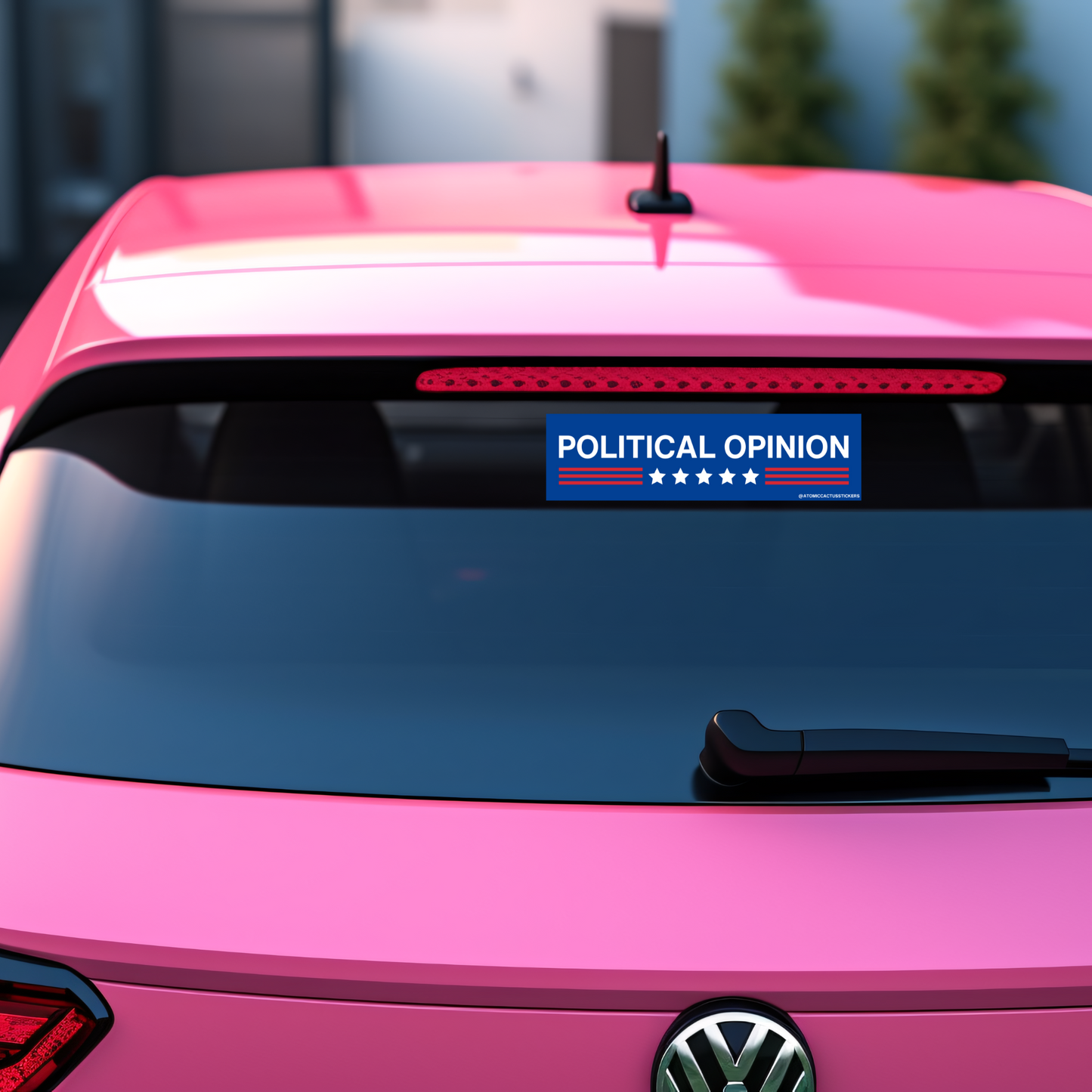 Political Opinion | Bumper Sticker | 8" X 2.20" | Water Resistant Premium Quality | Funny Meme Sticker