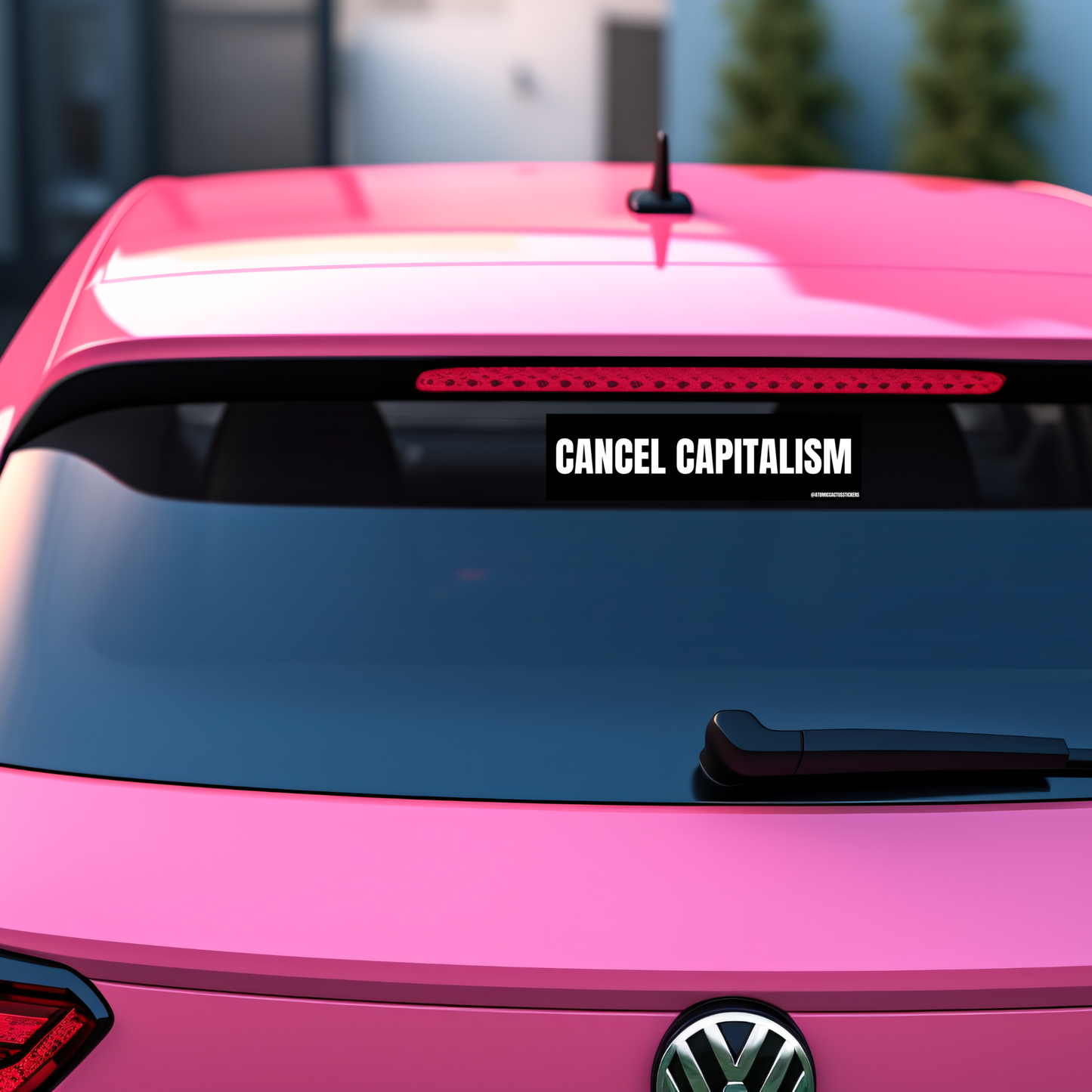 Cancel Capitalism | Bumper Sticker | 8" X 2.20" | Water Resistant Premium Quality | Funny Meme Sticker