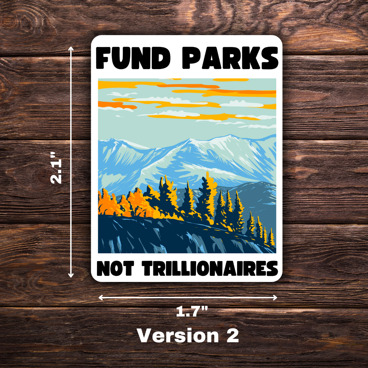 Environmental activism sticker, anti-billionaire sticker, pro-park decal, national park lover, climate change sticker, tax the rich, eco-friendly vinyl decal, protest sticker, progressive politics, water-resistant laptop sticker, activism bumper sticker, abolish ICE sticker, 8647 sticker, anti-Musk sticker, anti-Trump stickers, democracy sticker, environment sticker, feminist sticker, Yosemite