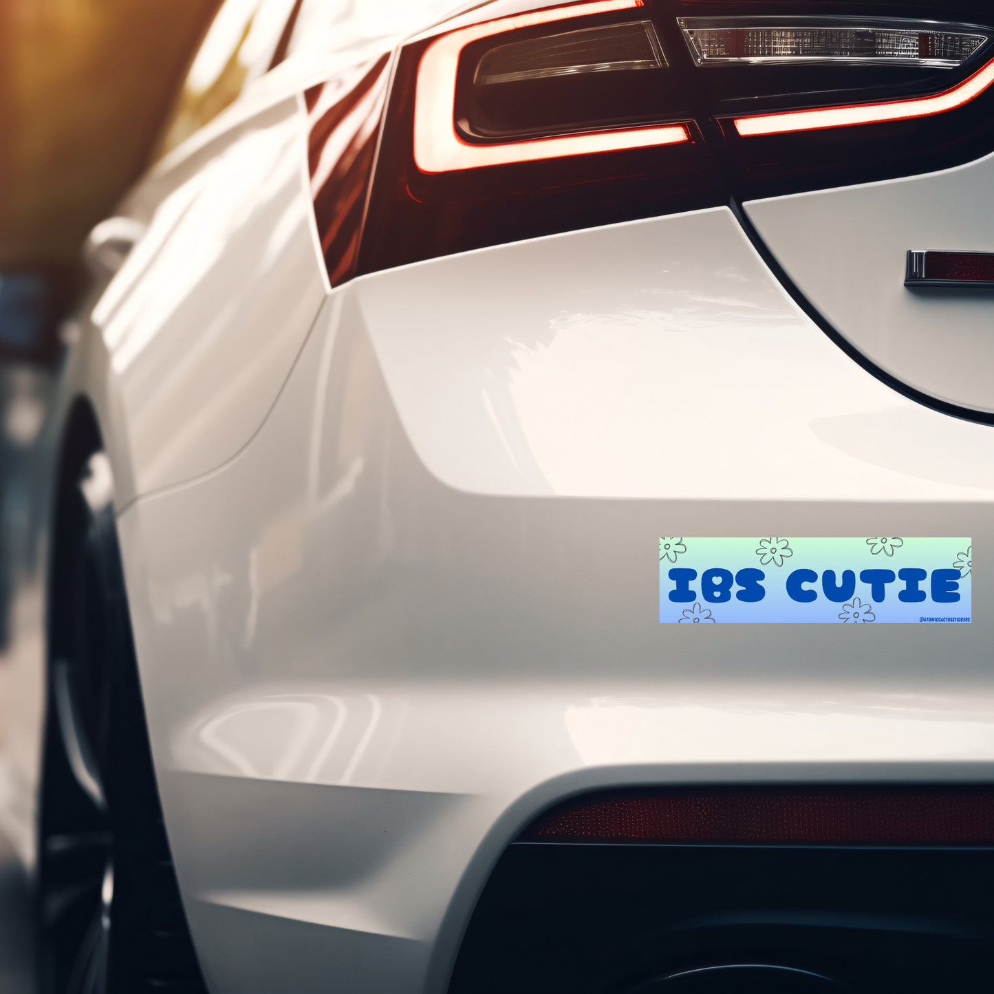 IBS Cutie | Bumper Sticker | 8" X 2.20" | Water Resistant Premium Quality | Funny Meme Sticker