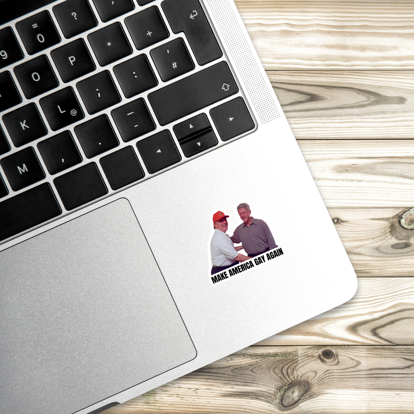 make america gay again sticker, political parody sticker, lgbtq protest sticker, queer pride decal, gay rights sticker, political humor sticker, resist art decal, viral political sticker, social justice merch, progressive pride sticker, satirical political vinyl, anti maga parody, queer liberation sticker, meme politics sticker, activist sticker, protest art decal, laptop political sticker, pop culture politics, leftist merch, rainbow protest decal, current events sticker, political meme vinyl, equality pri