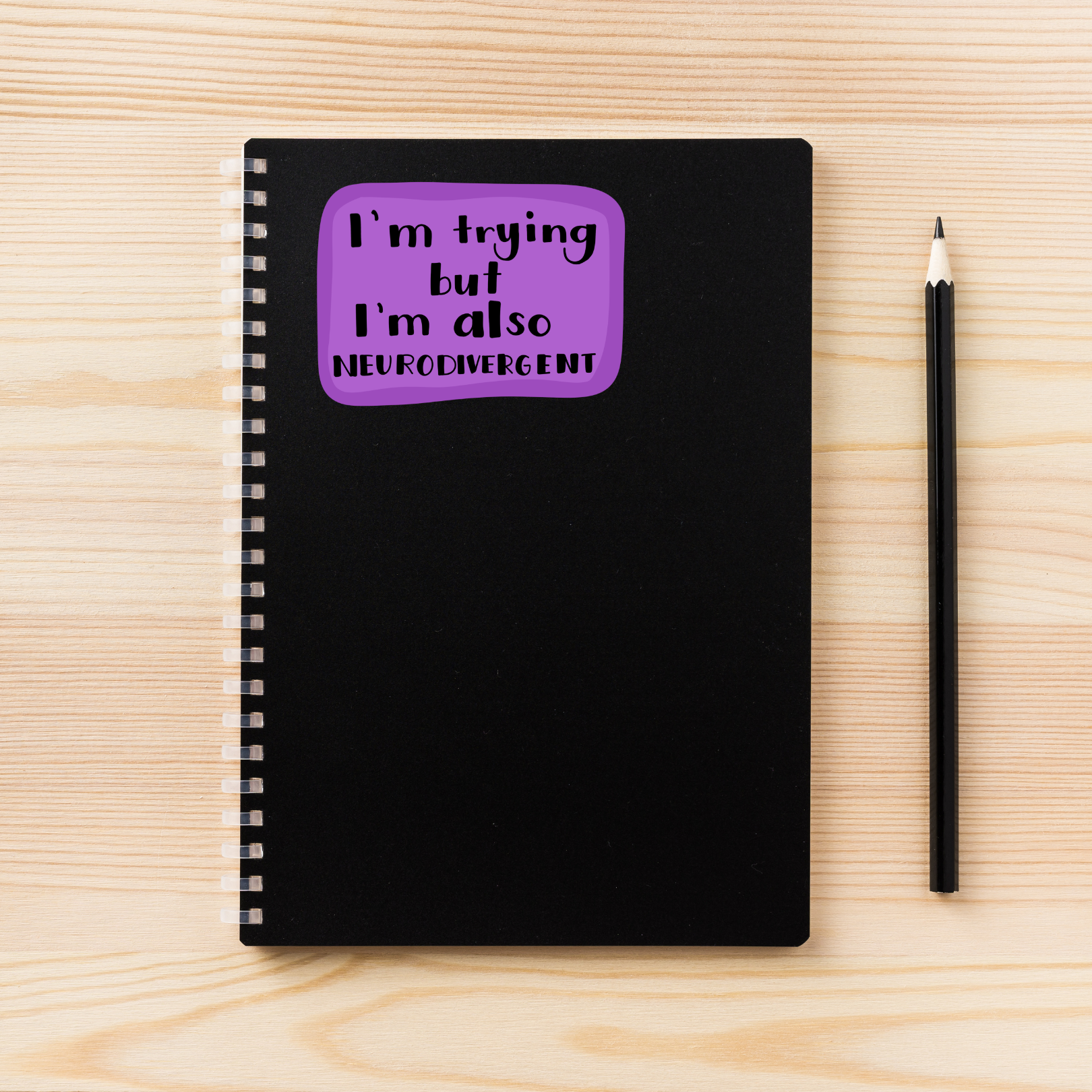 neurodivergent sticker, ADHD humor, autistic sticker, mental health sticker, relatable vinyl decal, introvert sticker, funny mental health sticker, laptop sticker, water bottle sticker, ADHD pride, neurodivergent pride, relatable humor, anxiety sticker, emotional validation, cute sticker, sticker for journaling, self-expression sticker