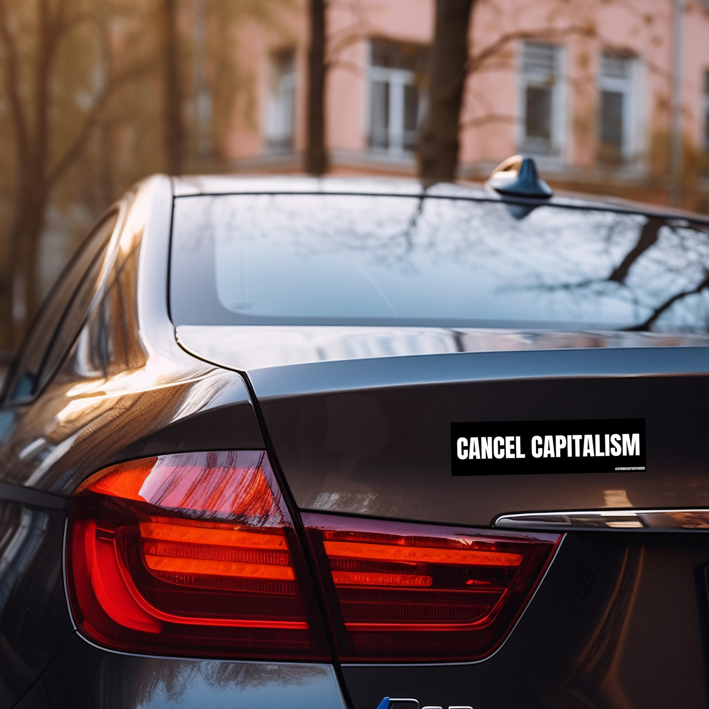 Cancel Capitalism | Bumper Sticker | 8" X 2.20" | Water Resistant Premium Quality | Funny Meme Sticker