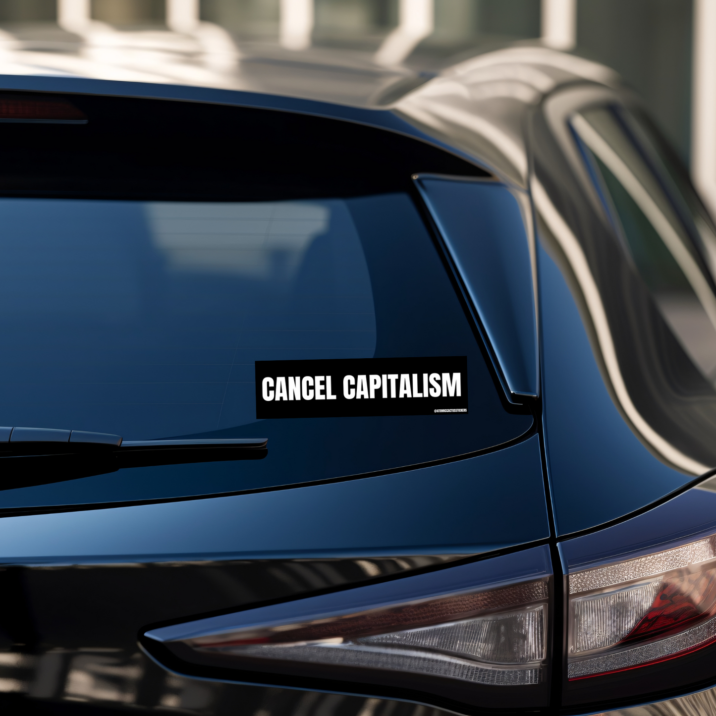 Cancel Capitalism | Bumper Sticker | 8" X 2.20" | Water Resistant Premium Quality | Funny Meme Sticker