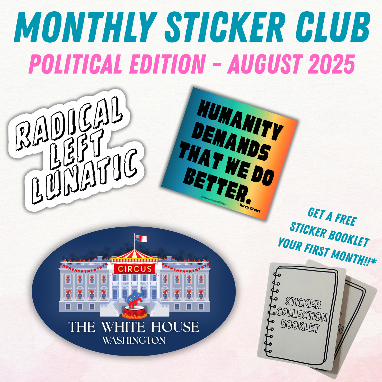 Political Monthly Sticker Club