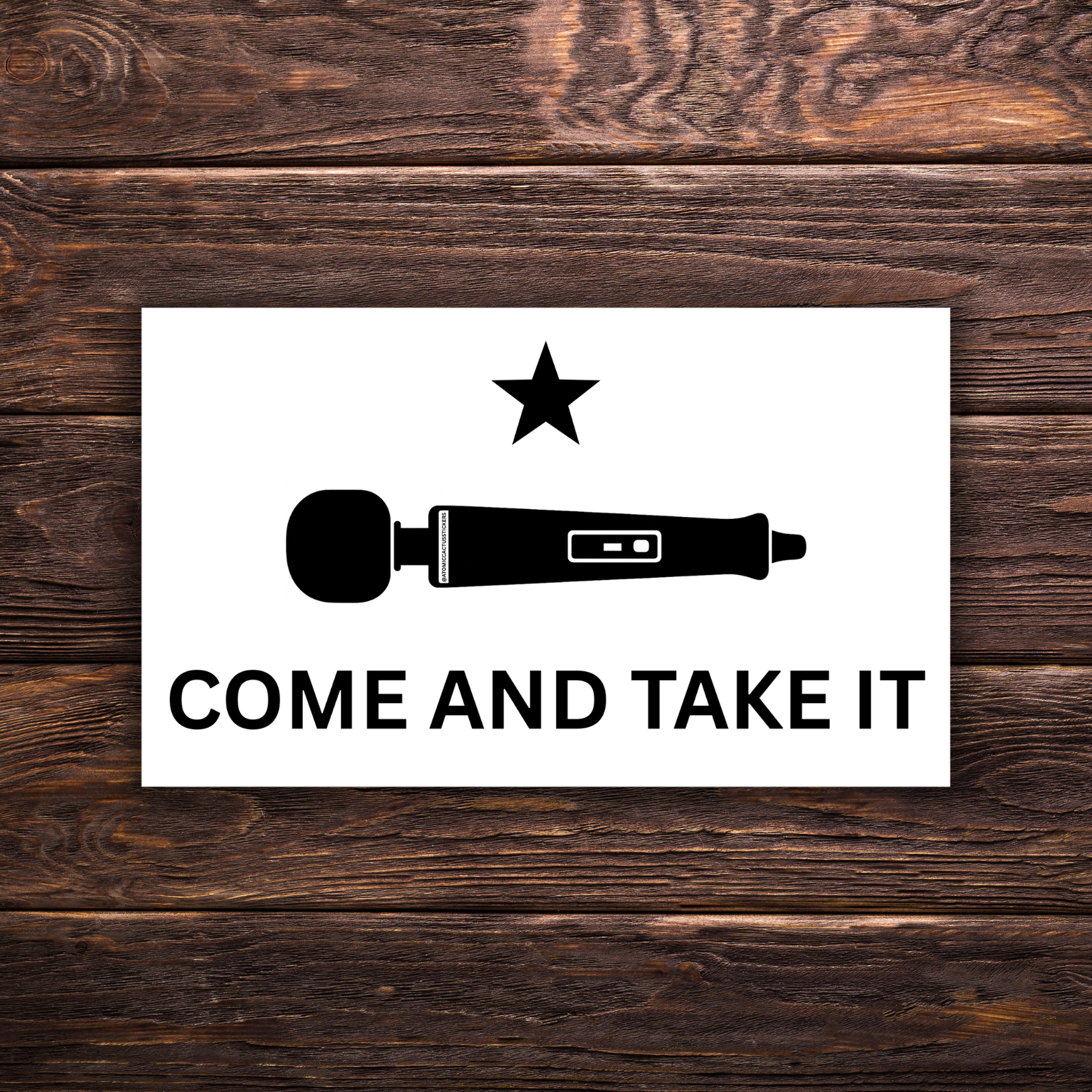 Feminist sticker, come and take it parody, sex positive decal, wand massager sticker, bodily autonomy, reproductive rights, vinyl laptop sticker, political humor sticker, anti-ban sticker, progressive sticker, women’s rights, sexual freedom, Texas parody sticker