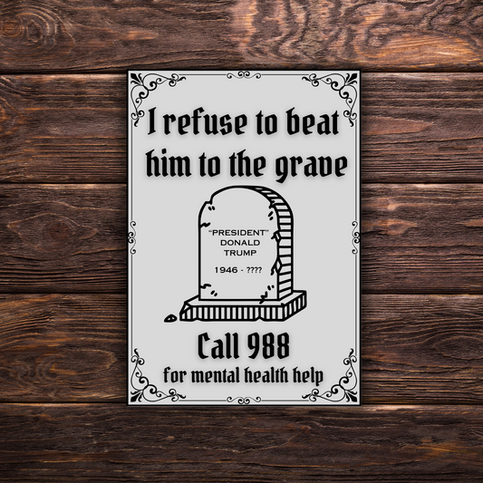 Mental health sticker, crisis hotline sticker, self-care decal, mental health awareness, waterproof vinyl sticker, activism sticker, therapy gift, motivational sticker, resilience reminder, suicide prevention, self-care gift, therapy decor, anti-Trump humor