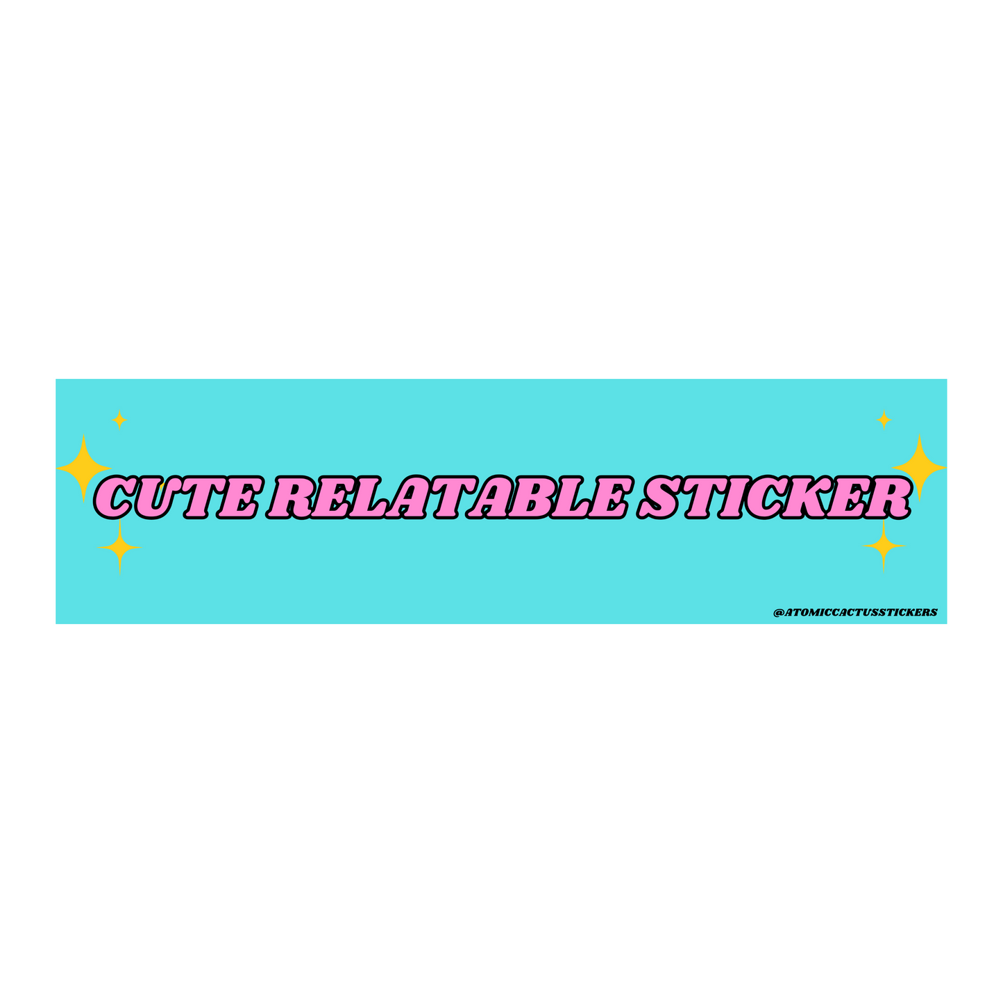 Cute Relatable Sticker | Bumper Sticker | 8" X 2.20" | Water Resistant Premium Quality | Funny Meme Sticker