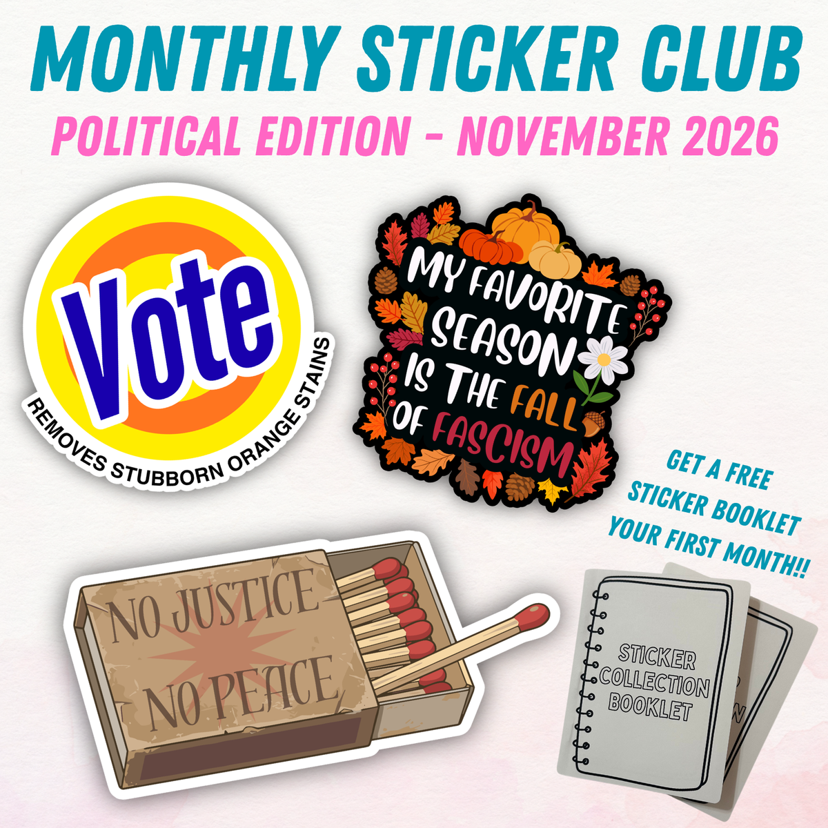 Political sticker, leftist humor sticker, radical left sticker, political satire decal, progressive activism sticker, social justice art, protest sticker, activist merch, immigration justice sticker, melt ICE sticker, abolish ICE decal, pro immigrant sticker, indigenous rights sticker, decolonize art, anti border sticker, liberal sarcasm sticker, political meme sticker, resistance sticker, left wing gift, activist gift idea, spooky, Halloween Stickers, Political halloween stickers