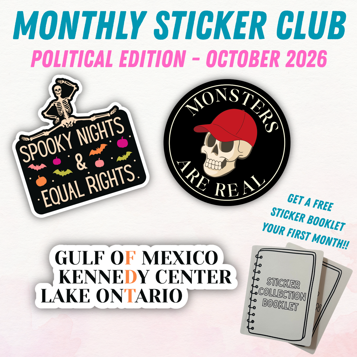 Political sticker, leftist humor sticker, radical left sticker, political satire decal, progressive activism sticker, social justice art, protest sticker, activist merch, immigration justice sticker, melt ICE sticker, abolish ICE decal, pro immigrant sticker, indigenous rights sticker, decolonize art, anti border sticker, liberal sarcasm sticker, political meme sticker, resistance sticker, left wing gift, activist gift idea, spooky, Halloween Stickers, Political halloween stickers